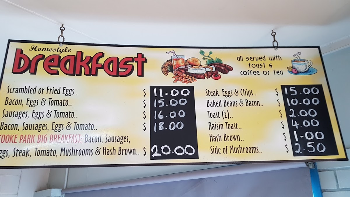 Cooke Park Cafe Photo Menu 4