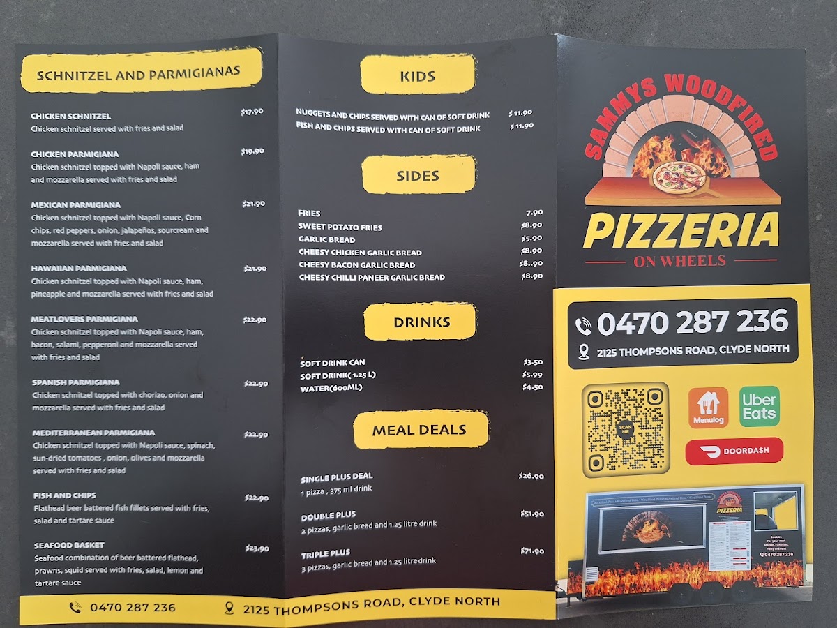 Sammys woodfired pizzeria on wheels Photo Menu 3