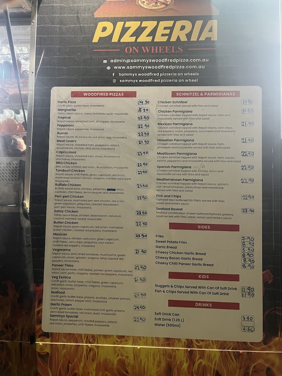 Sammys woodfired pizzeria on wheels Photo Menu 4