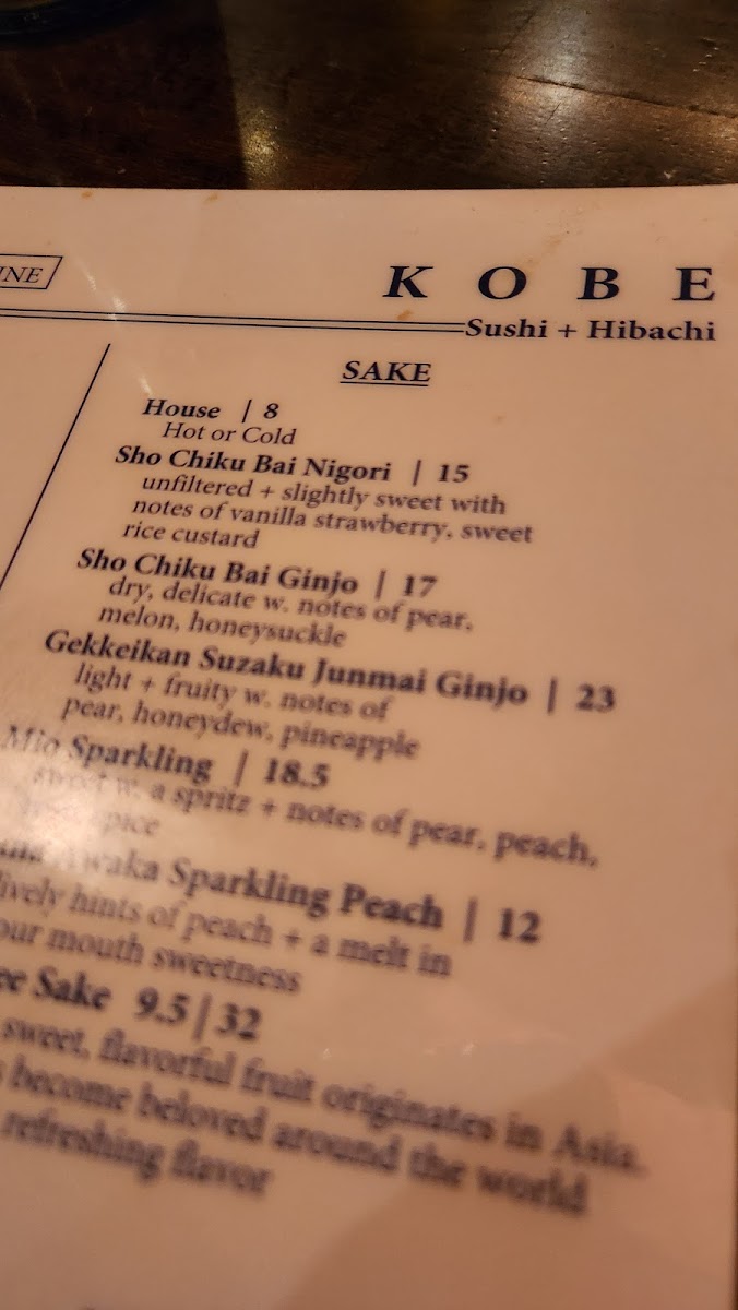 Kobe Ninja House Japanese Grill Photo Menu 3