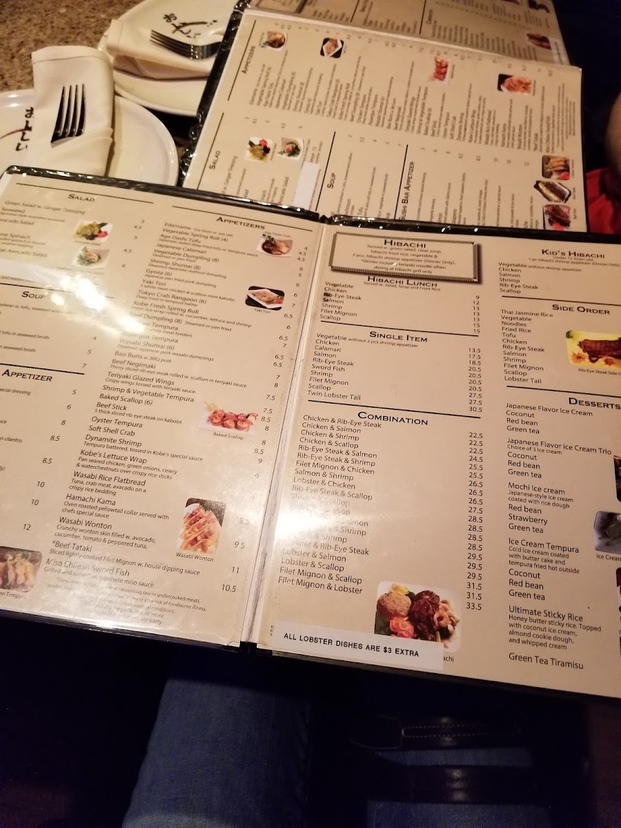 Kobe Ninja House Japanese Grill Photo Menu 7