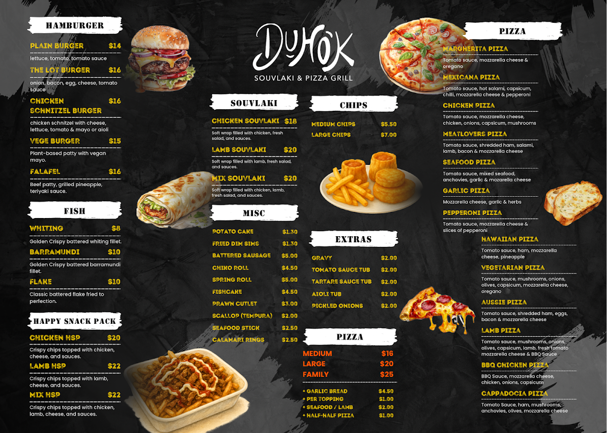 Duhok Souvlaki & Pizza Grill Photo Menu 1