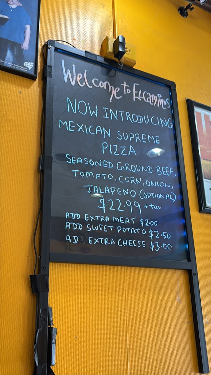El Camino's Photo Menu 1