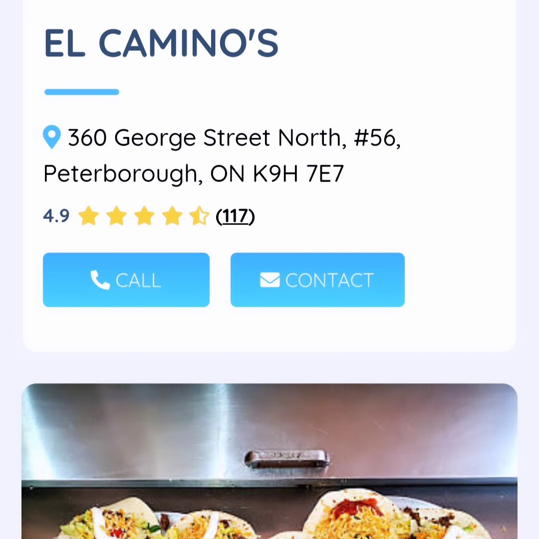 El Camino's Photo Menu 5