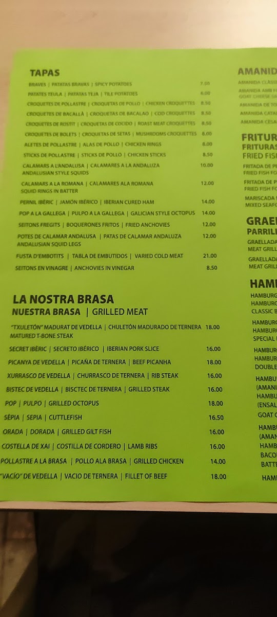 Bar Restaurant Can Mario Photo Menu 7