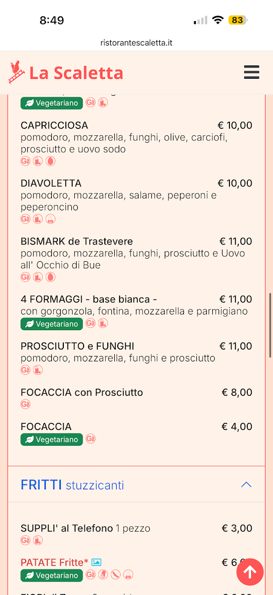 La Scaletta Photo Menu 3
