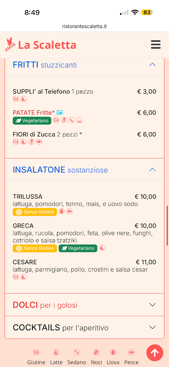 La Scaletta Photo Menu 4