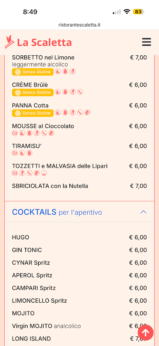 La Scaletta Photo Menu 5