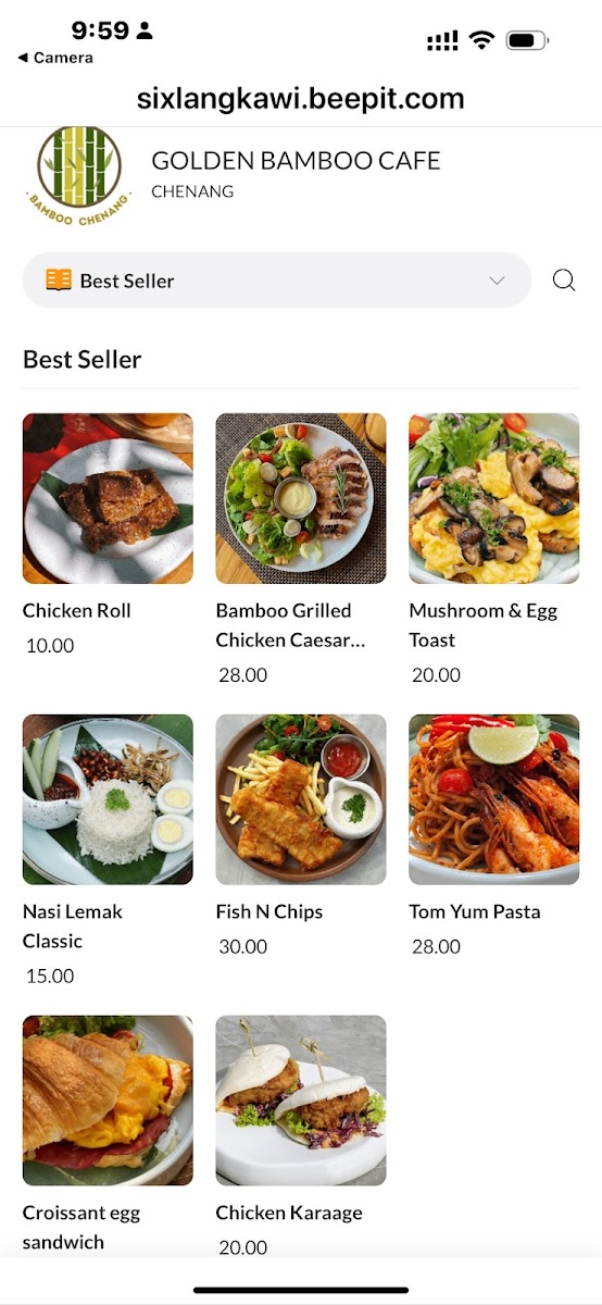 Golden Bamboo Cafe Photo Menu 7