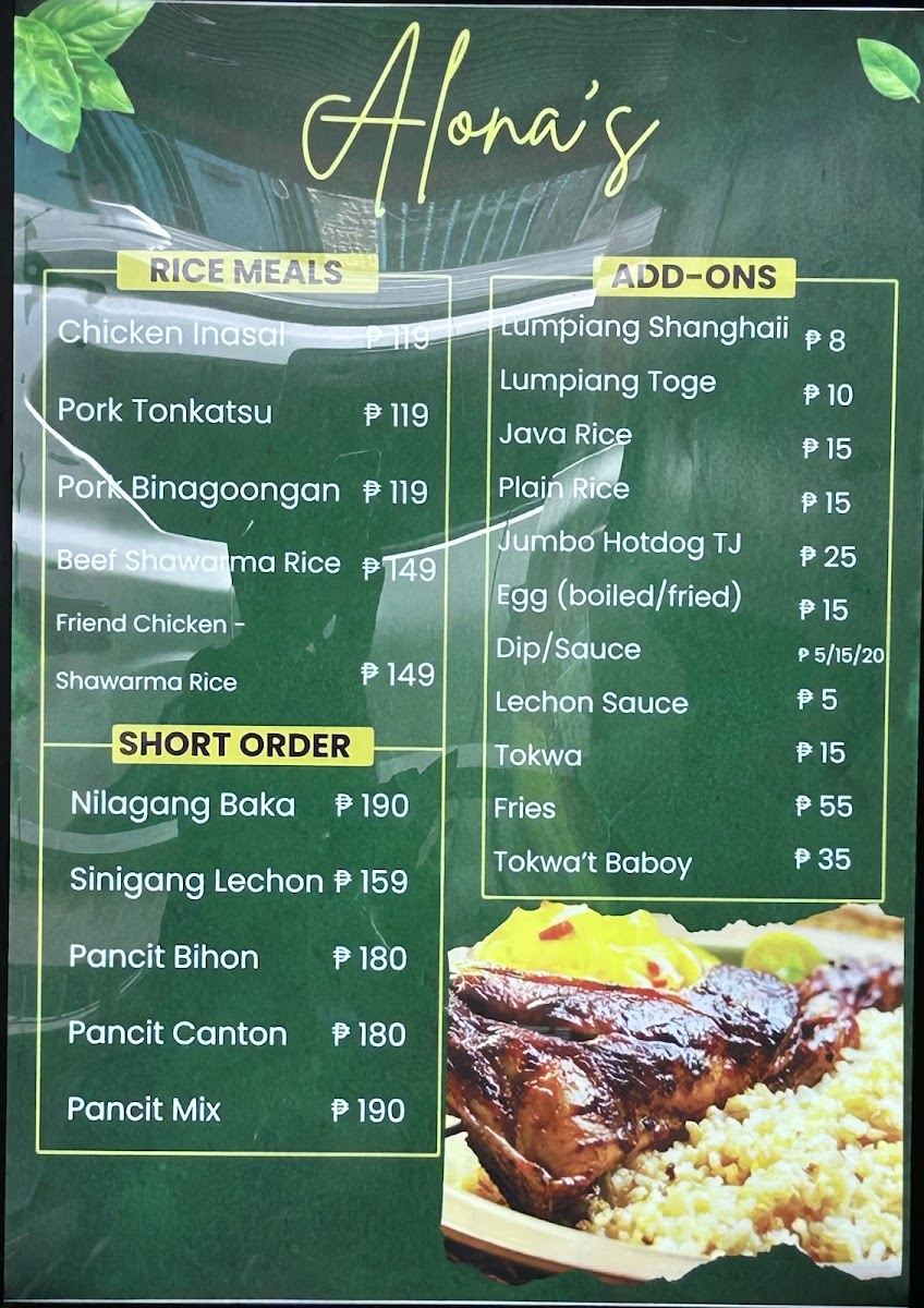 Alona's Silog House Photo Menu 6