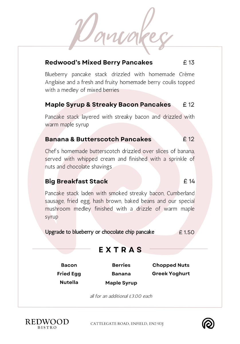 Redwood Bistro Photo Menu 3