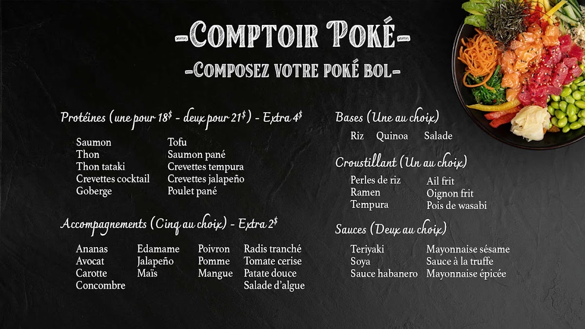 Comptoir vietnamien et poké Photo Menu 2