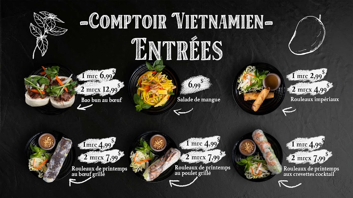 Comptoir vietnamien et poké Photo Menu 3