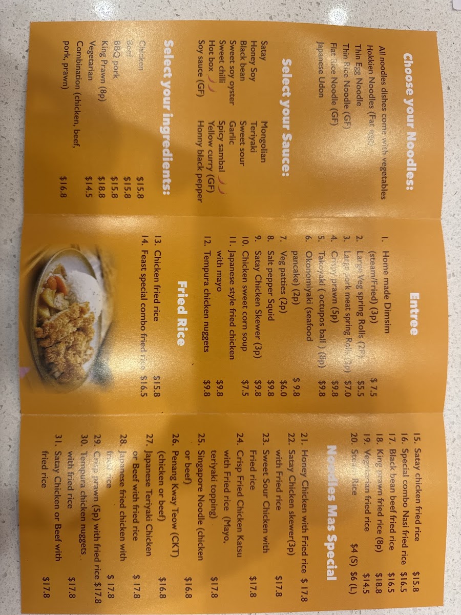 Noodle mas benalla Photo Menu 5