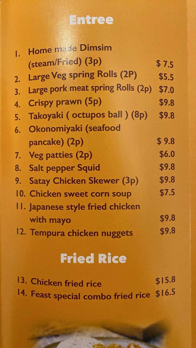 Noodle mas benalla Photo Menu 6