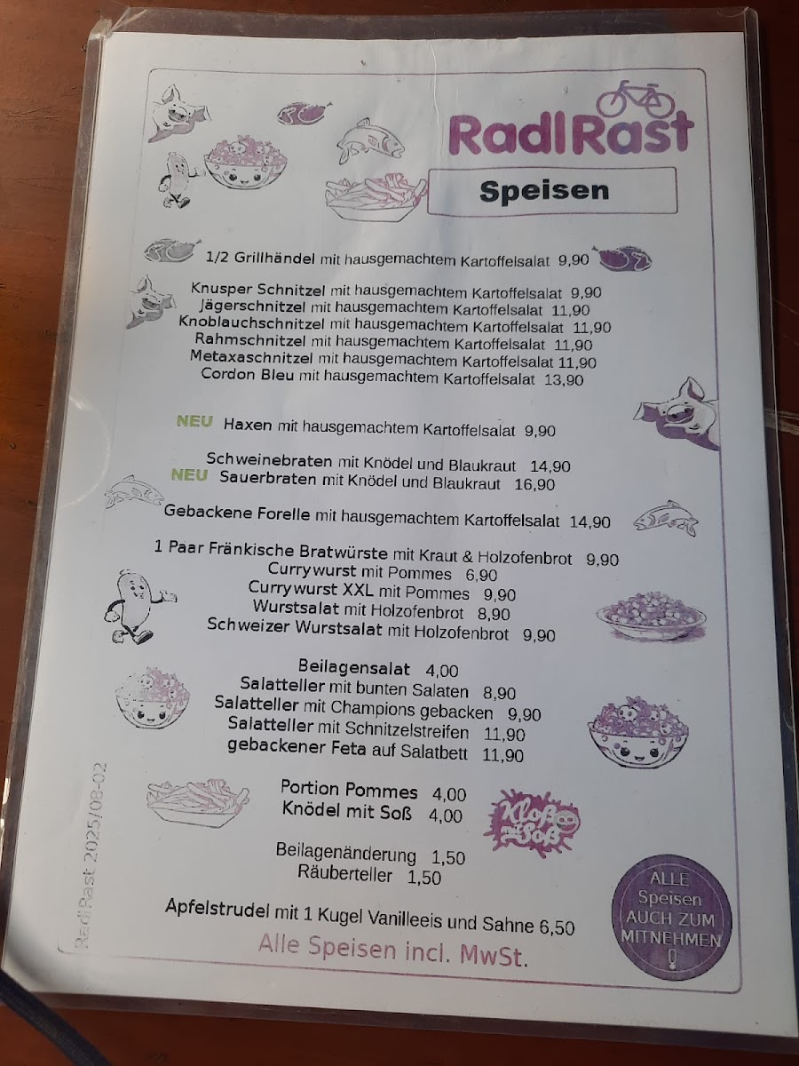 Gaststätte RadlRast Photo Menu 10