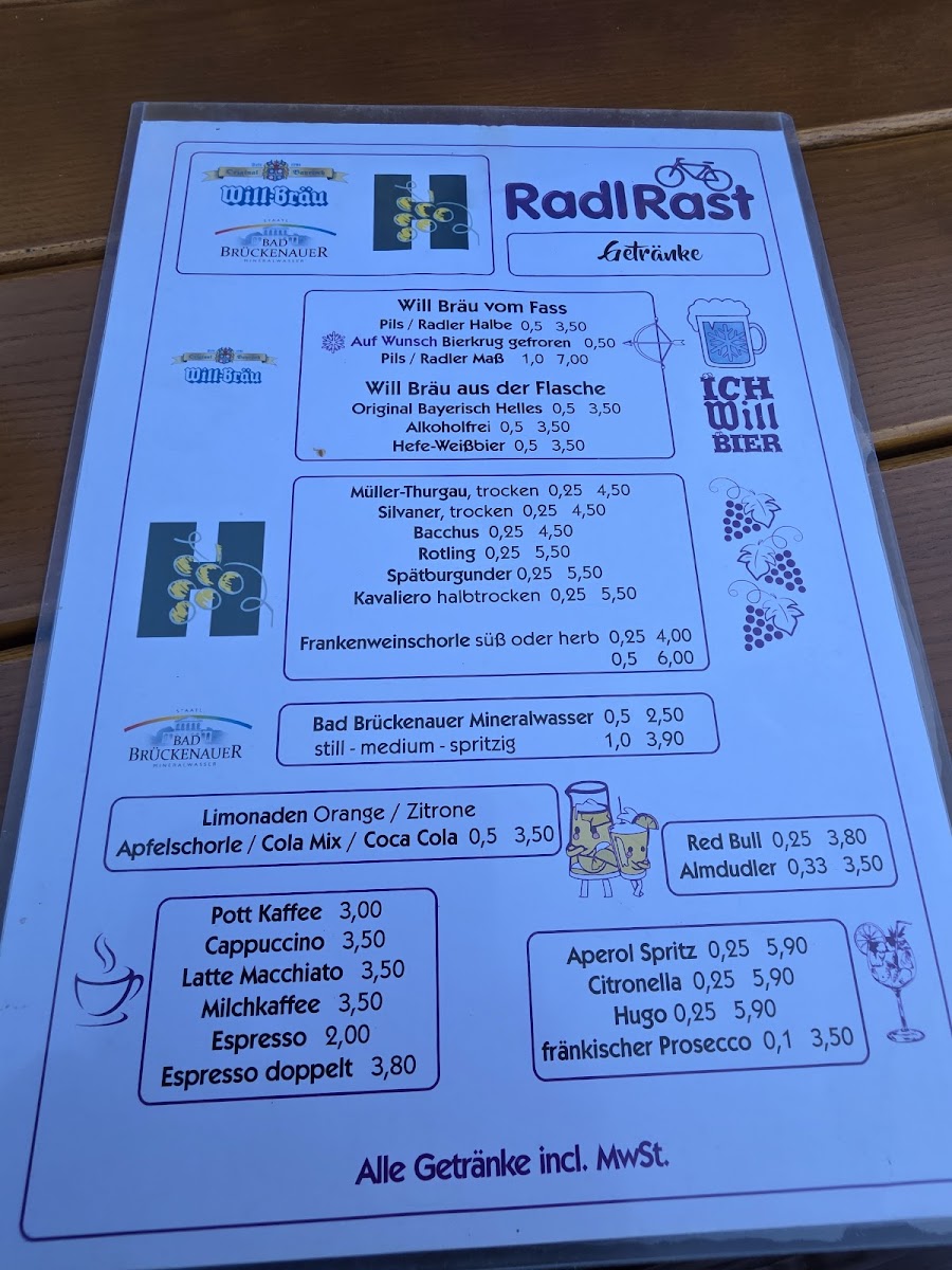 Gaststätte RadlRast Photo Menu 6