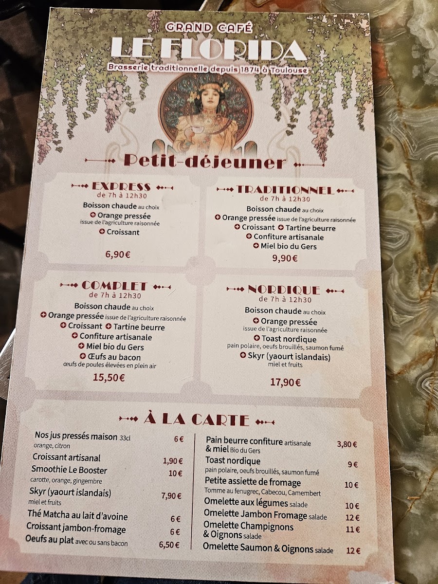 Grand Café Le Florida Photo Menu 5