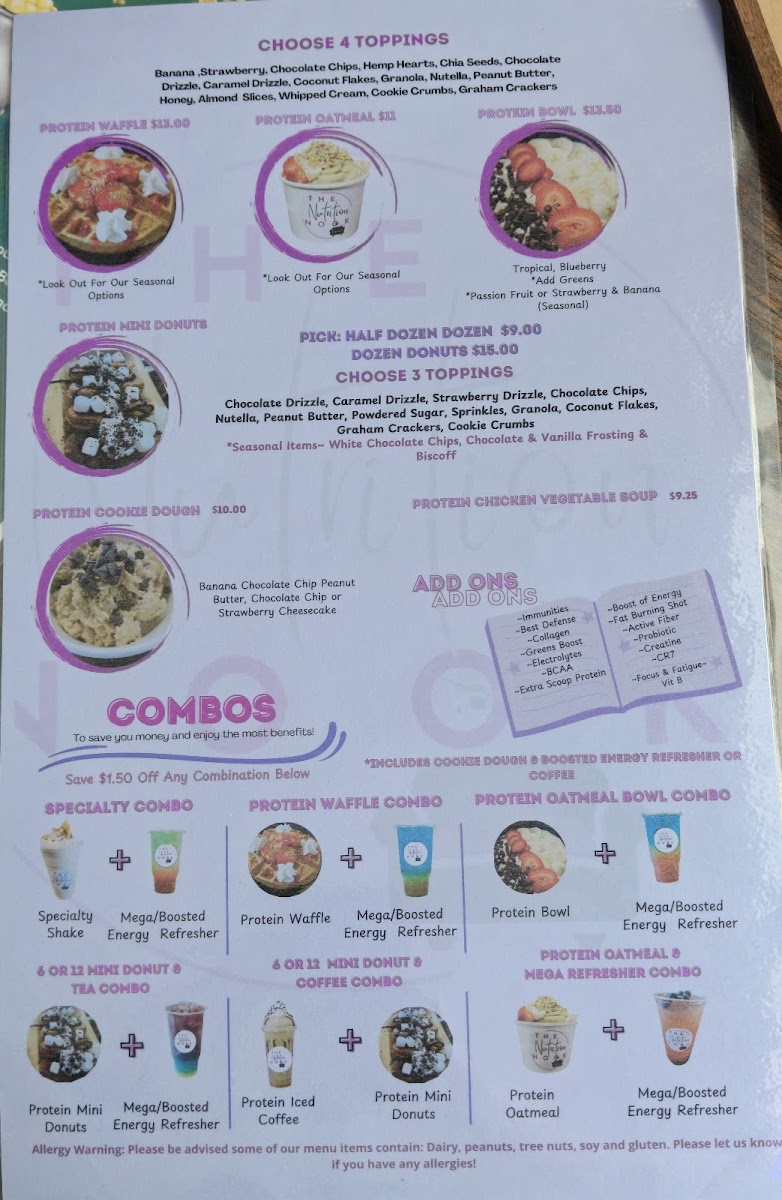 The Nutrition Nook Photo Menu 6