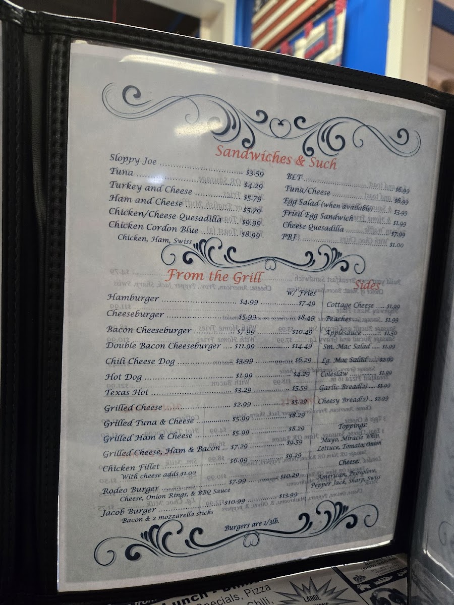 Deb's Lil Deli Photo Menu 1