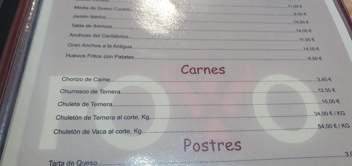 Foxo asador de carnes Photo Menu 6