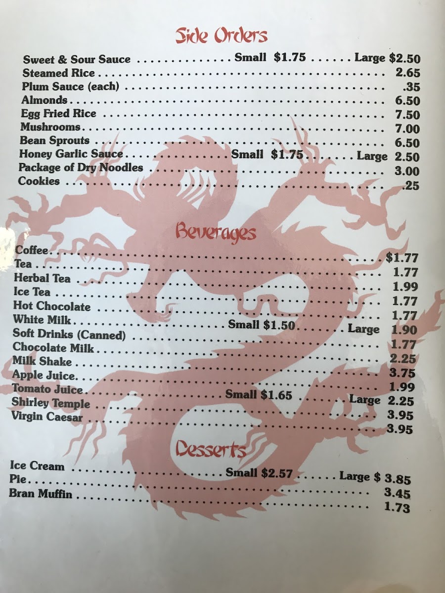 Haw's Family Restaurant Photo Menu 6