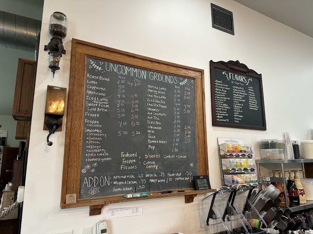 Uncommon Grounds Photo Menu 1