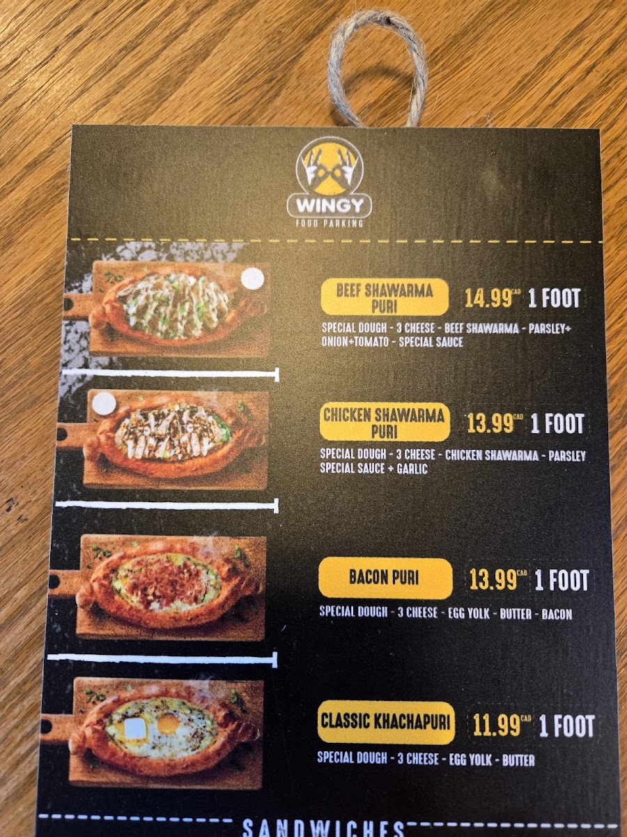 WINGY Food Parking Photo Menu 4