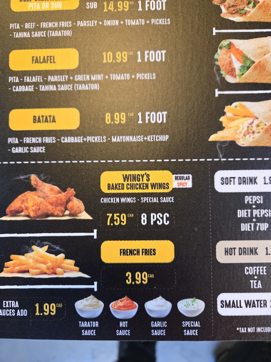 WINGY Food Parking Photo Menu 5