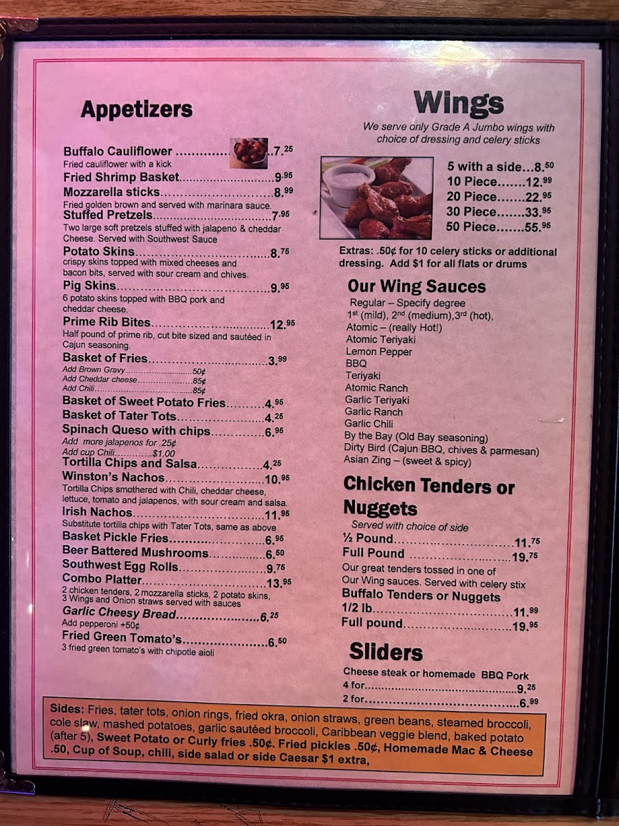 The Sports Grill Photo Menu 4