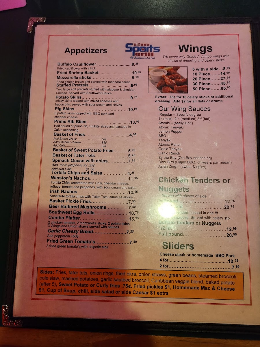 The Sports Grill Photo Menu 7