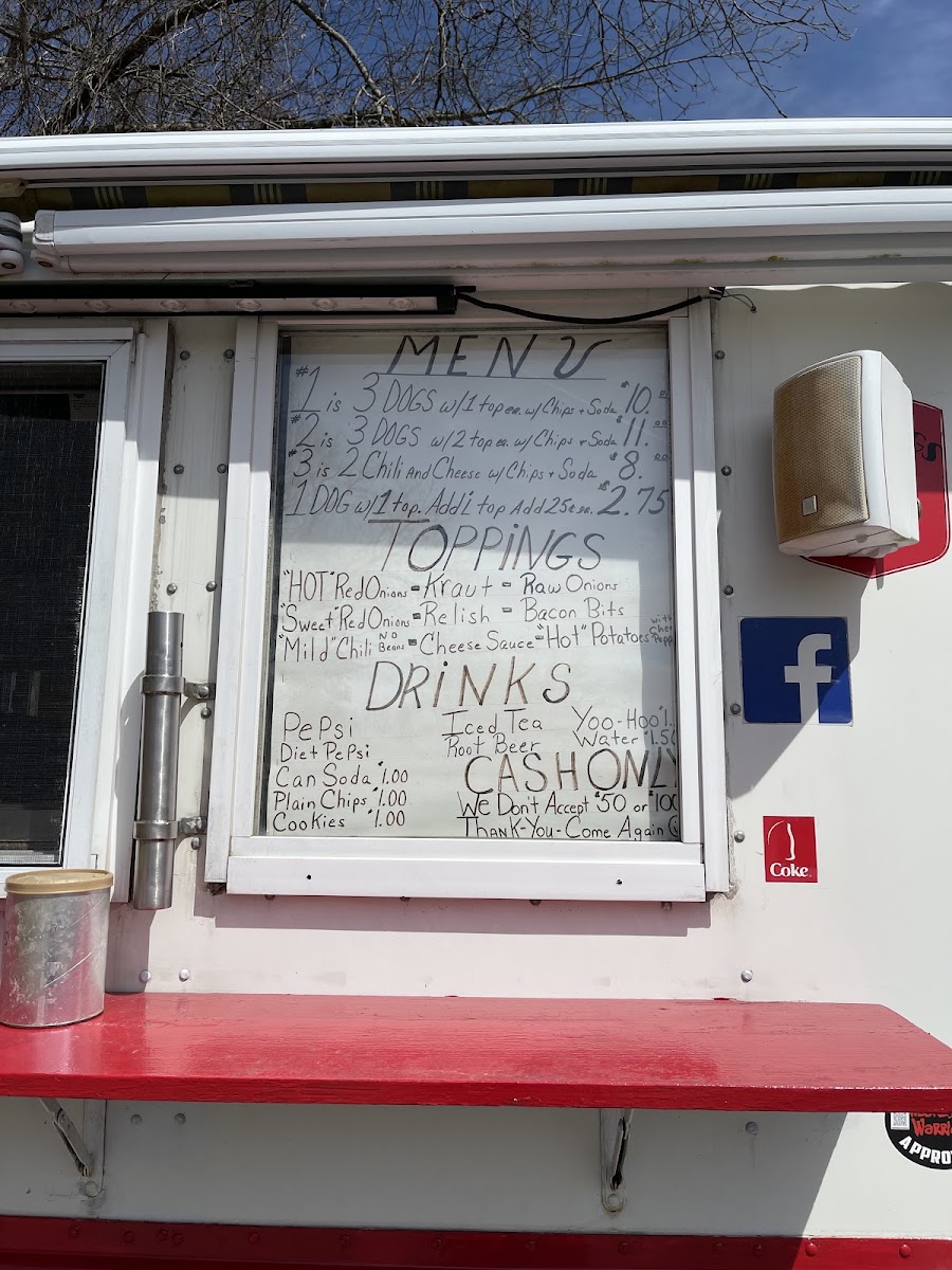 Pattie's Franks Photo Menu 1