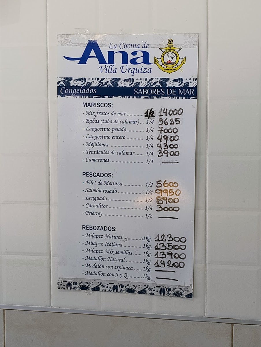 La Cocina de Ana e Hijos Sabores de Mar Photo Menu 5