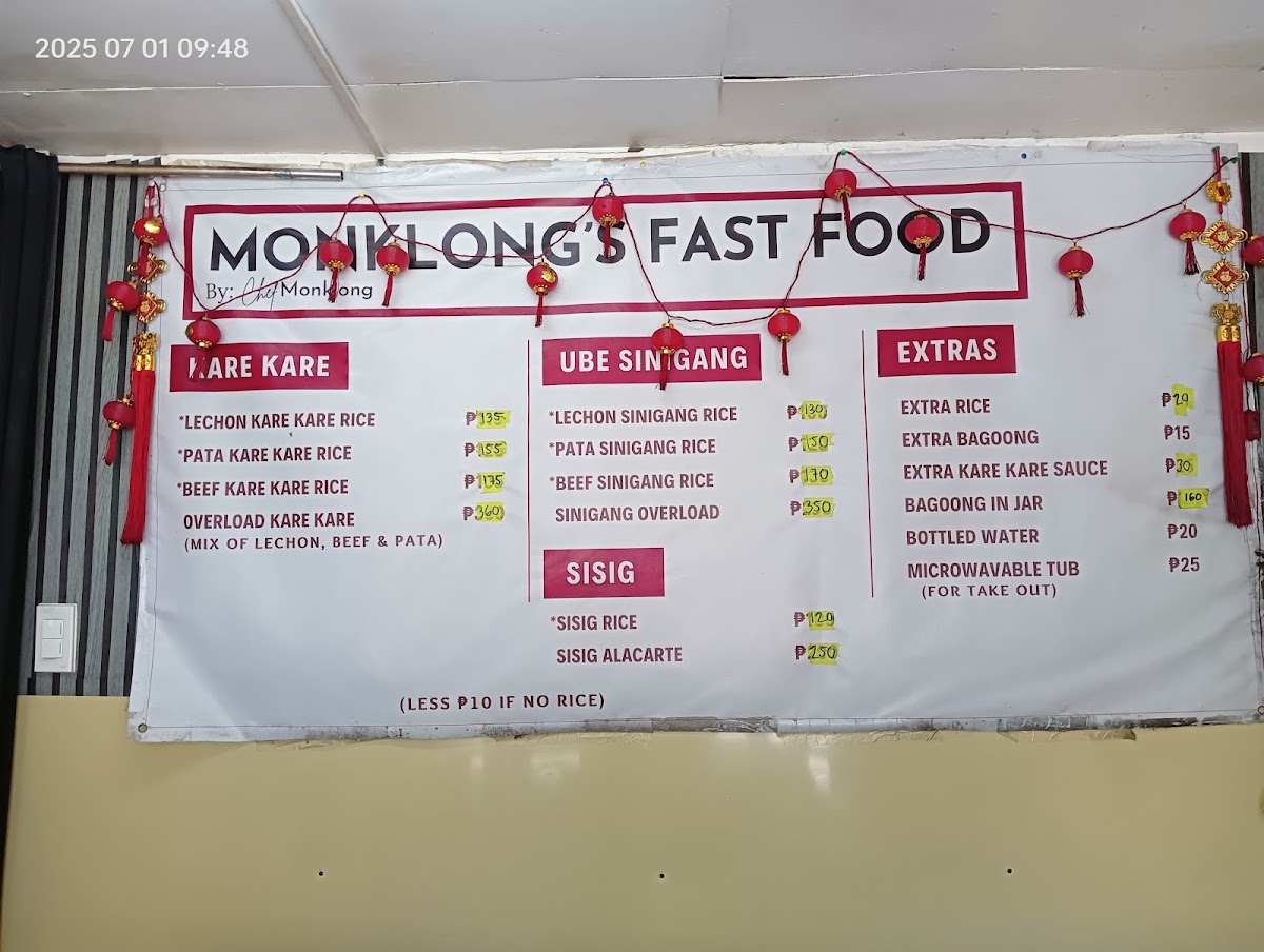 Chef monklong Photo Menu 2