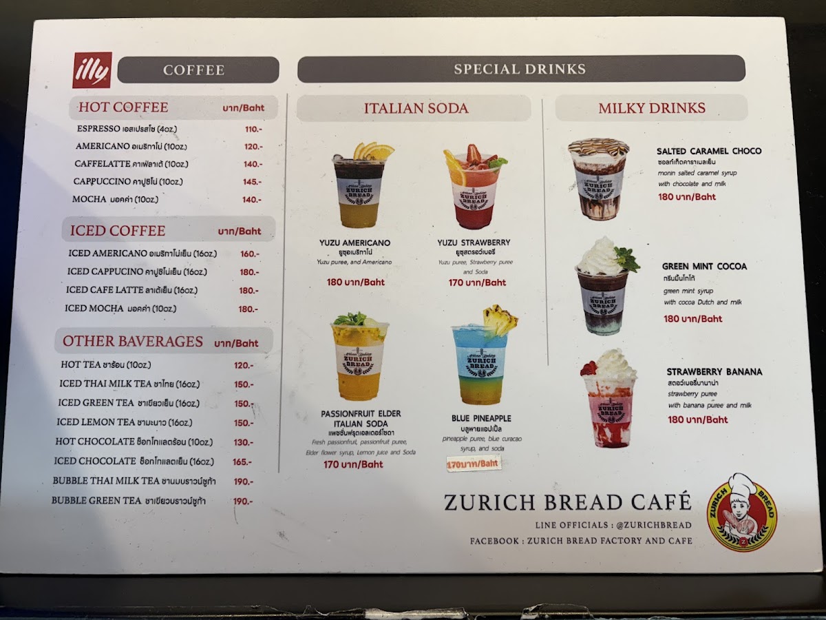 Zurich Bread Cafe Photo Menu 4