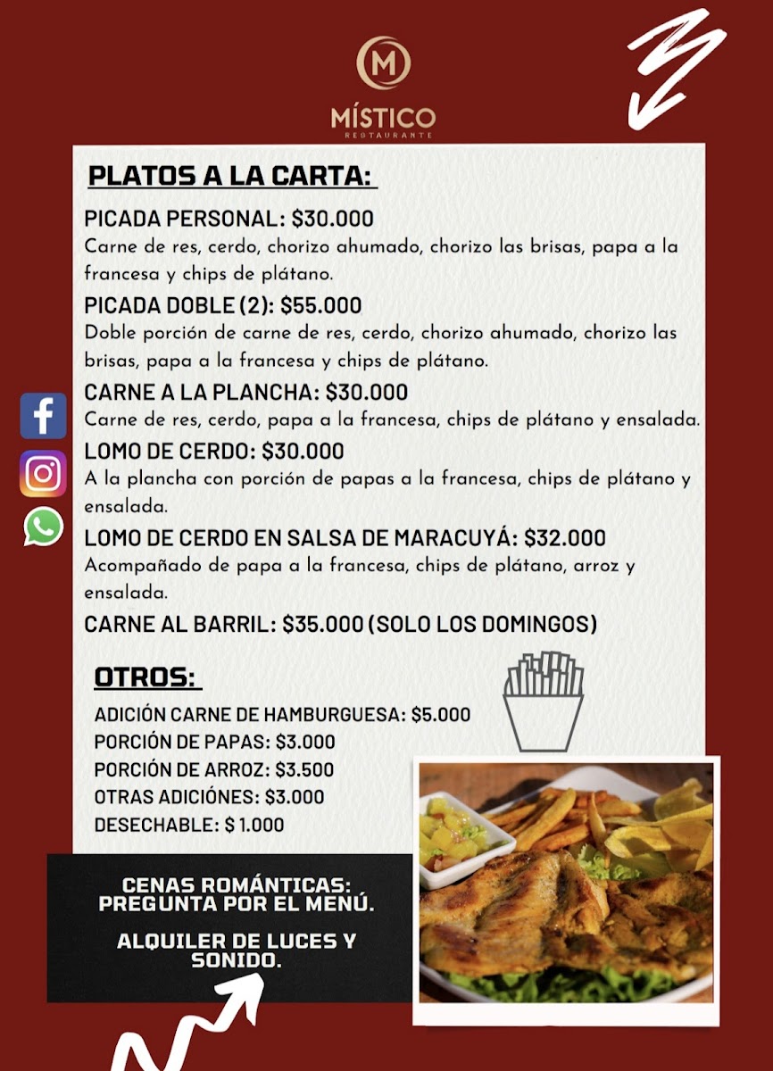 Místico Restaurante Photo Menu 2