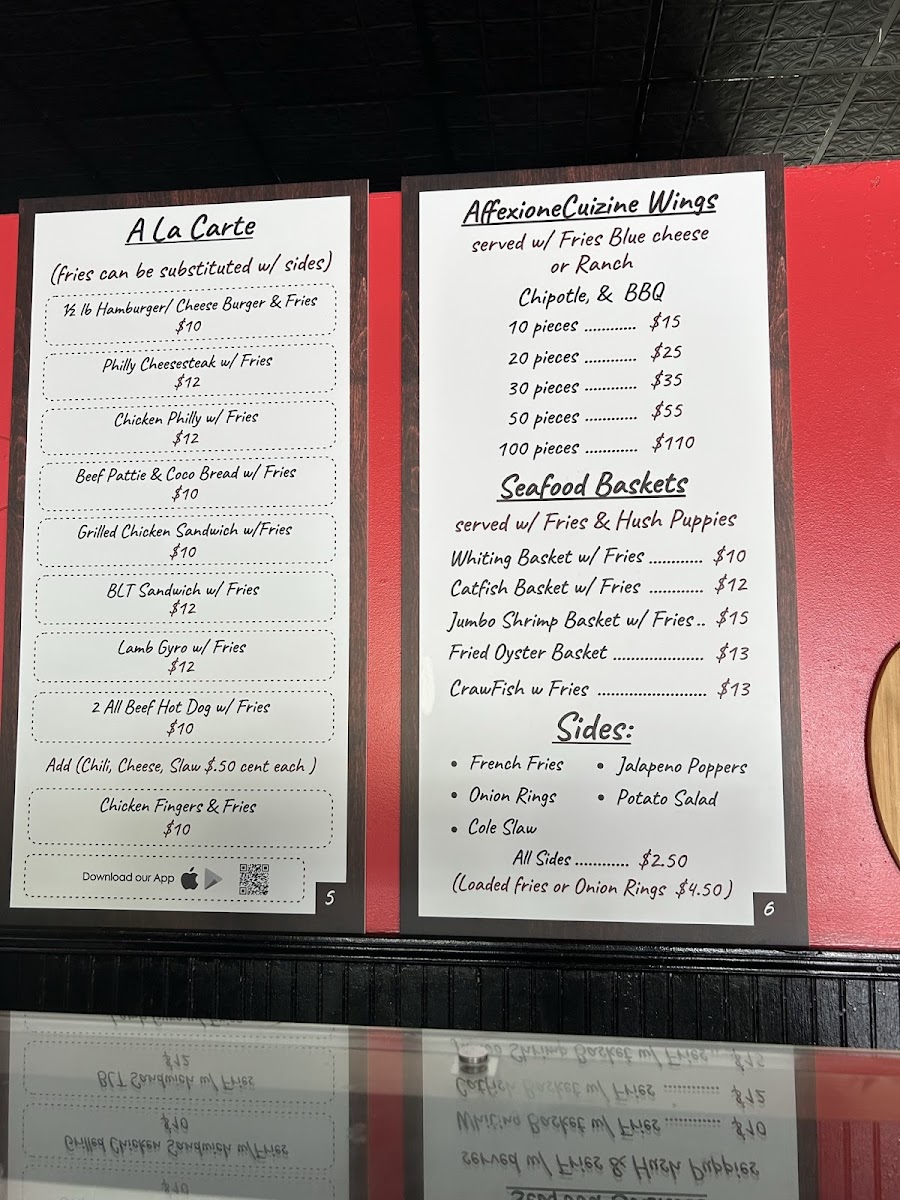 Affextionate Cuizine Photo Menu 2