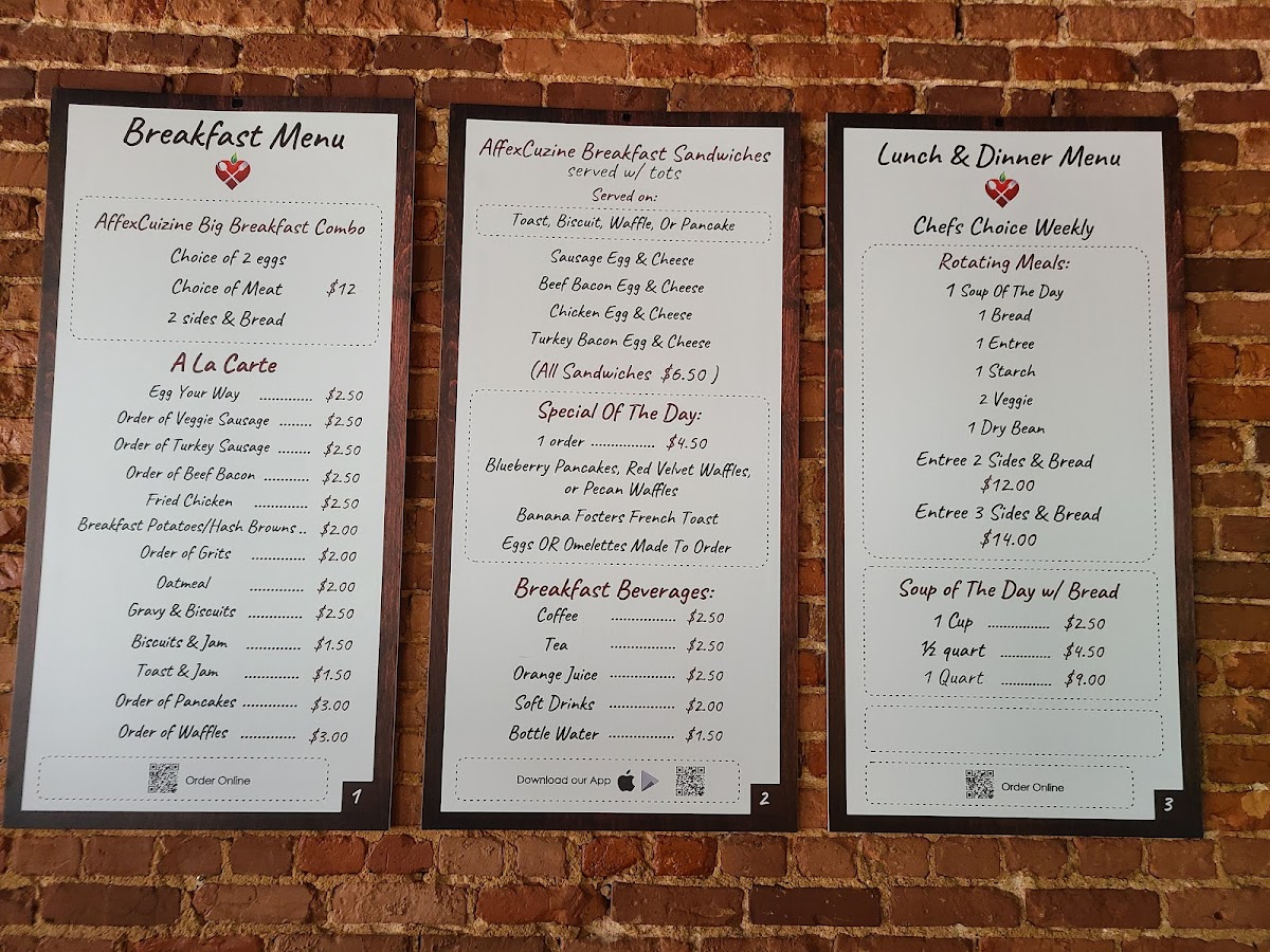Affextionate Cuizine Photo Menu 5