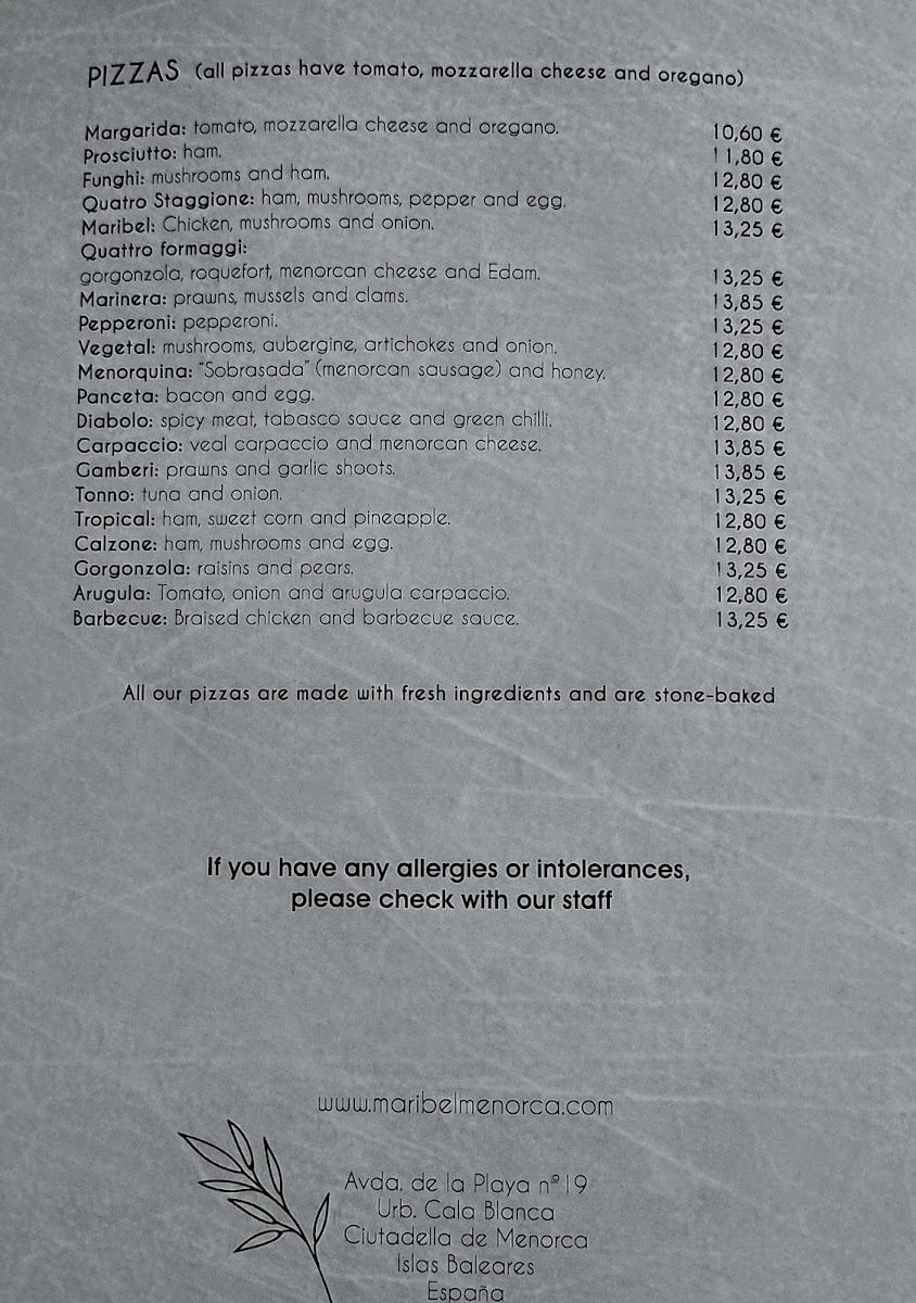 Restaurante Maribel Photo Menu 4