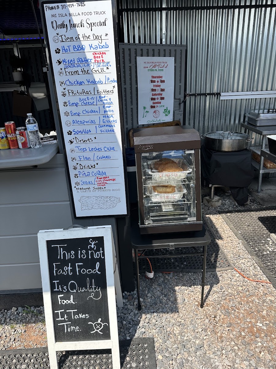 Mi Isla Bella Food Truck Photo Menu 2