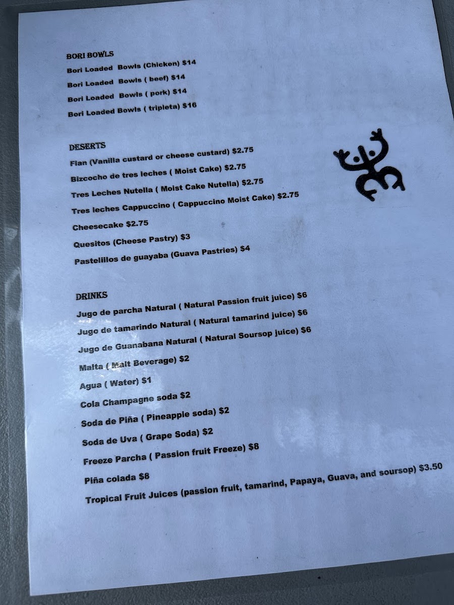 Mi Isla Bella Food Truck Photo Menu 3