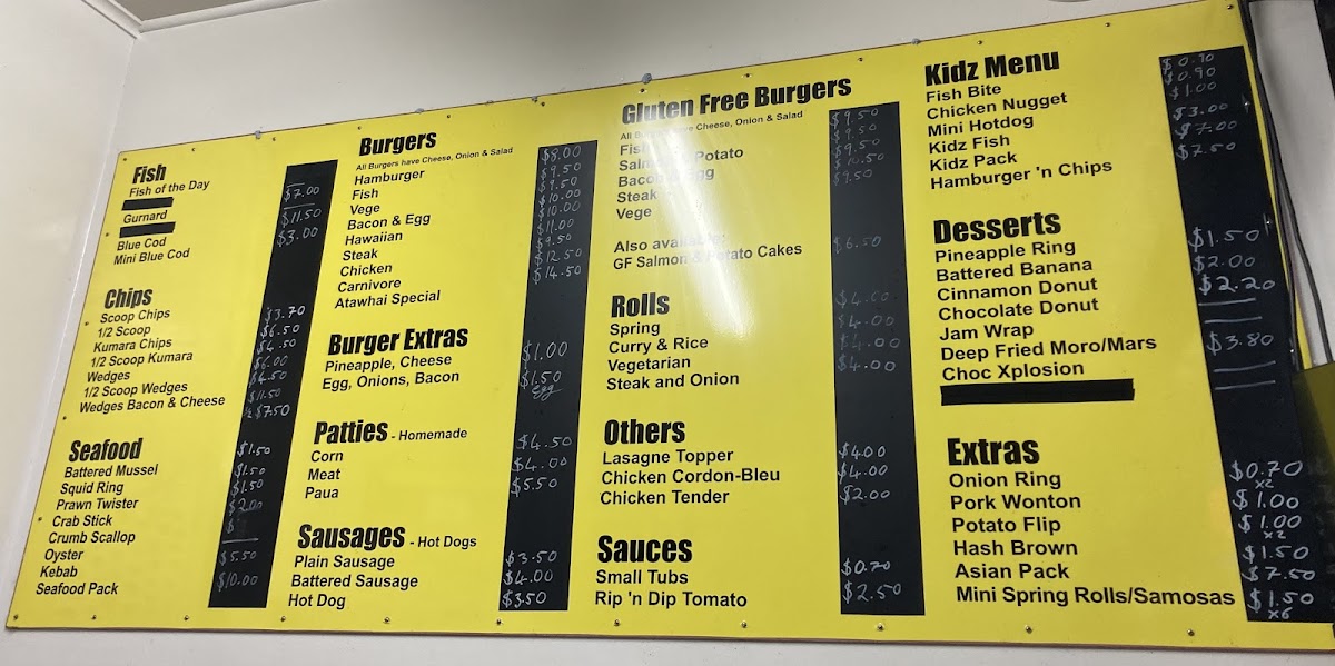 Atawhai Takeaways Photo Menu 3
