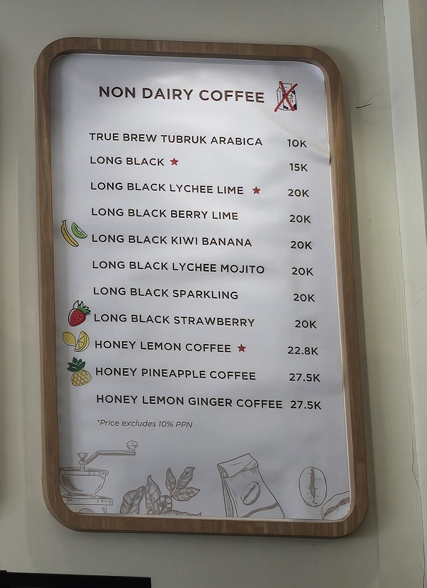 Tumbler Coffee Roastery - BSD Photo Menu 2