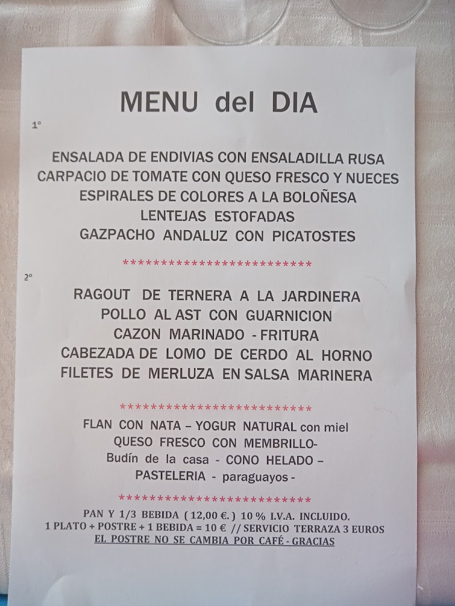 Hostal del Foix Restaurant Photo Menu 7