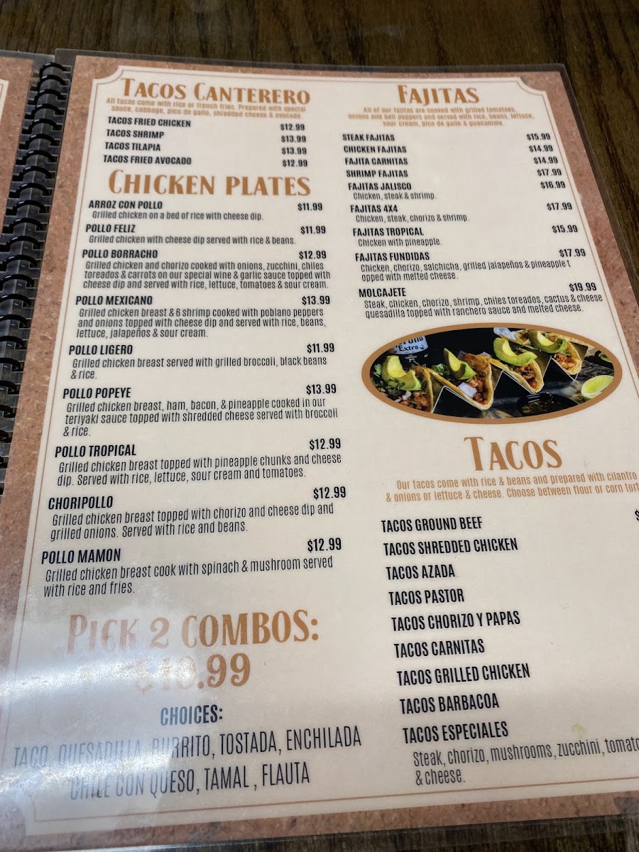 Canterero Mexican Grille Photo Menu 10