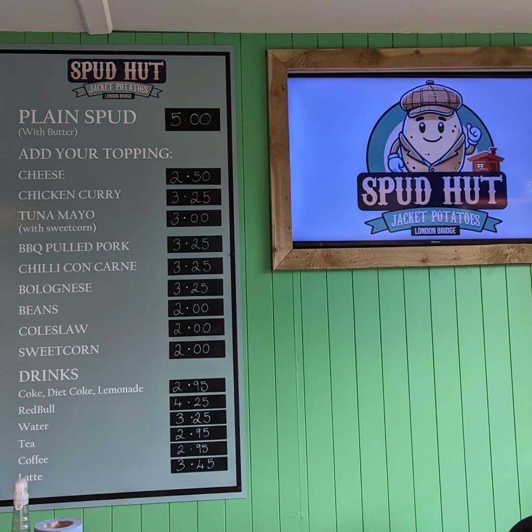 Spud-Hut London Bridge Photo Menu 7