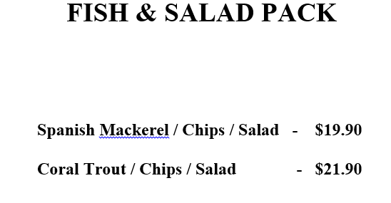 Reservoir Road Takeaway Photo Menu 8