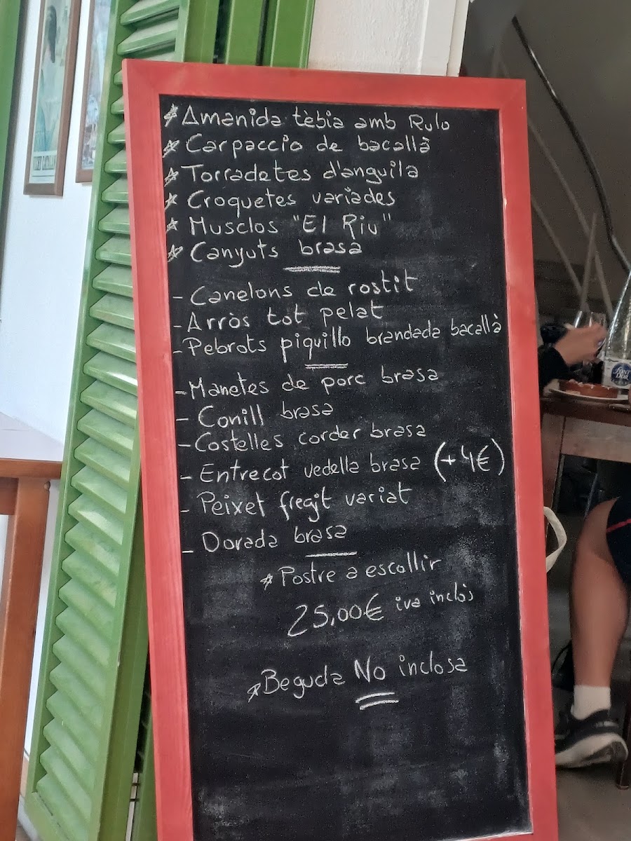 Restaurant El Riu Photo Menu 3