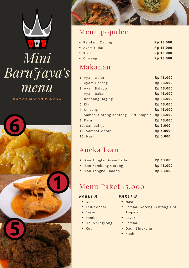 Mini Baru Jaya Photo Menu 1