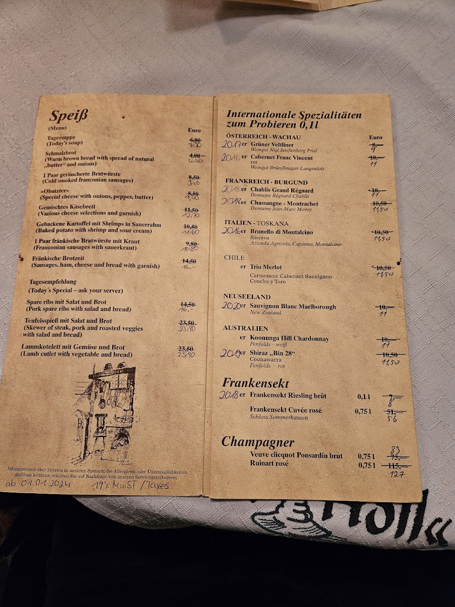 Zur Hoell Photo Menu 2